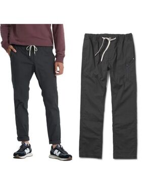 Vuori Men’s Charcoal Ripstop Pants— Size Large